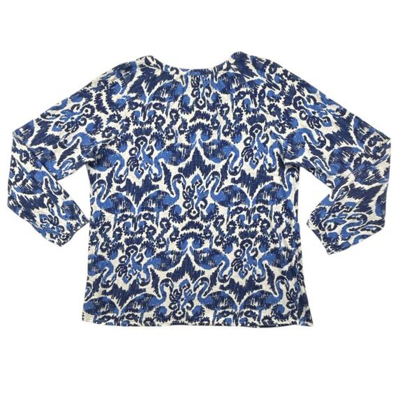 Lilly Pulitzer Meg Top Resort Navy Beach Bathers Womens Medium - Picture 5 of 8